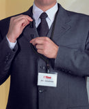 Durable Textile Lanyard with Safety Release for Name Badges 440mm Black (Pack 10) 811901 - UK BUSINESS SUPPLIES