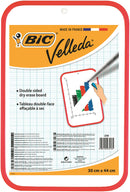 Bic Velleda Whiteboard Double Sided Non Magnetic Red Plastic Frame 300x440mm - 812105 - UK BUSINESS SUPPLIES