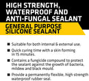 Everbuild General Purpose Silicone Clear 280ml - UK BUSINESS SUPPLIES