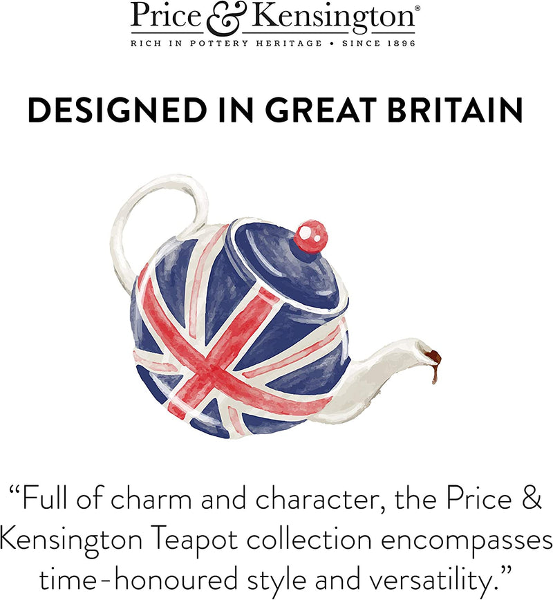 Price & Kensington Black Gloss 6 Cup / 39oz Large Teapot - UK BUSINESS SUPPLIES