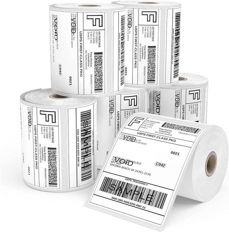 Roll-X Thermal Shipping Labels for Zebra Printer 6x4inch 250 Per Roll - UK BUSINESS SUPPLIES
