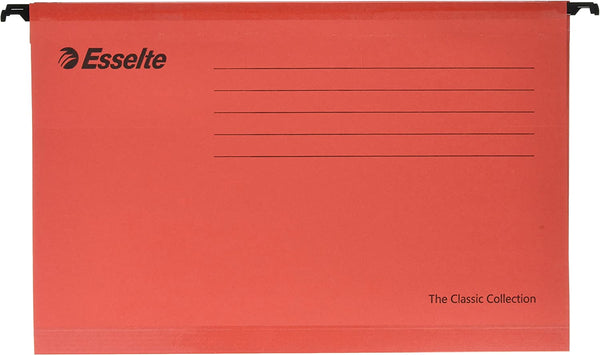 Esselte Pendaflex Foolscap Red Suspension Files Pack 25's - UK BUSINESS SUPPLIES