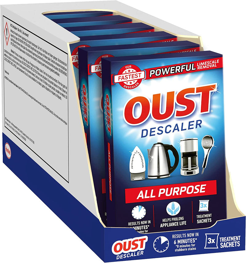 Oust - All Purpose Descaler 3 x 25ml Sachets - UK BUSINESS SUPPLIES