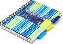 Pukka Pad Stripes Polypropylene Project Book 250 Pages A5 Blue/Pink (Pack of 3) PROBA5 - UK BUSINESS SUPPLIES