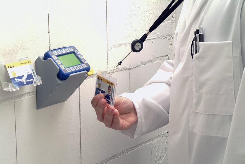 Durable Textile Lanyard and Reel for Name Badges Black (Pack 10) 8223 - 822301 - UK BUSINESS SUPPLIES