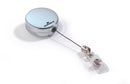 Durable Retractable Badge Reel and Belt Clip for Name Badges Chrome (Pack 10) 822523 - UK BUSINESS SUPPLIES