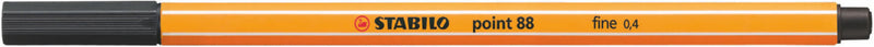 STABILO point 88 Fineliner Pen 0.4mm Line Black (Pack 10) - 88/46 - UK BUSINESS SUPPLIES