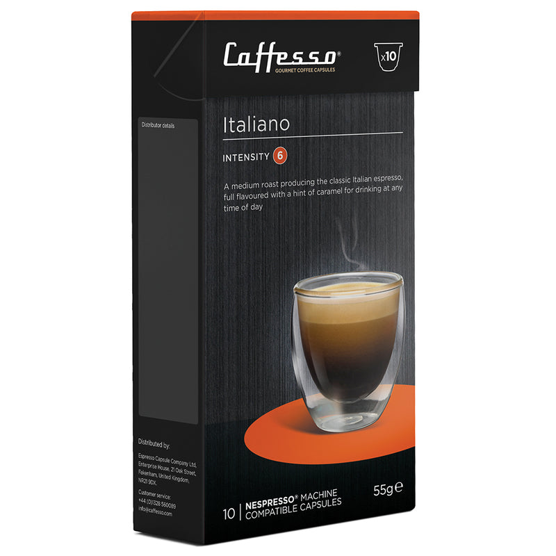 Caffesso Italiano Nespresso Compatible 10 Pods - UK BUSINESS SUPPLIES
