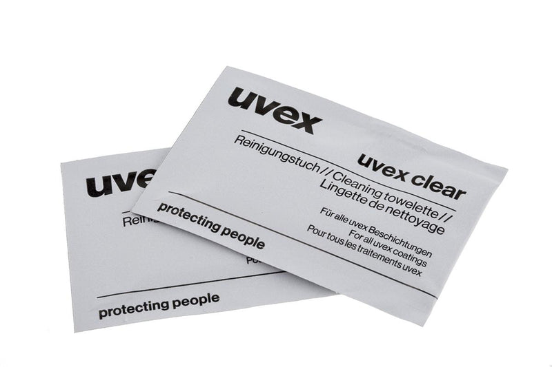 Uvex Formulated Wrapped Cleaning Towelettes Box x 100 - UK BUSINESS SUPPLIES