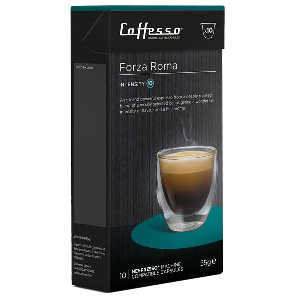 Caffesso Forza Roma Nespresso Compatible 10 Pods - UK BUSINESS SUPPLIES