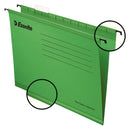 Esselte Classic A4 Suspension File Board 15mm V Base Green (Pack 25) 90318 - UK BUSINESS SUPPLIES