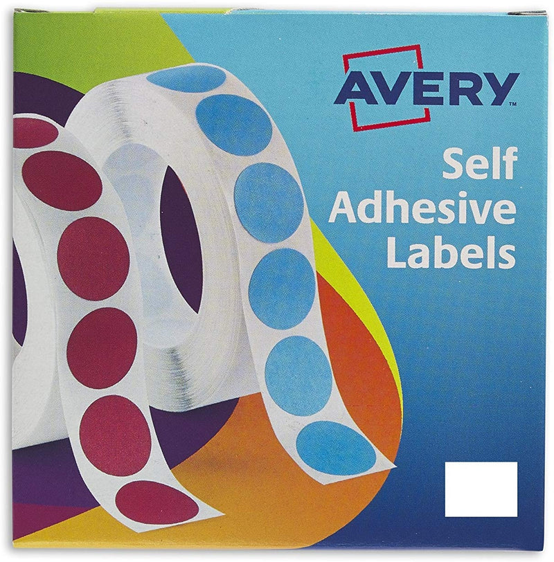 Avery 24-421 19mm White Labels Pack 1200's - UK BUSINESS SUPPLIES