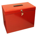 Cathedral Metal File Box Home Office Foolscap Red HORD - UK BUSINESS SUPPLIES