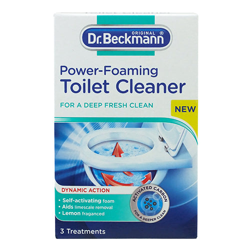 Dr. Beckmann Power-Foaming Toilet Cleaner, 3 x 100g Sachets - UK BUSINESS SUPPLIES