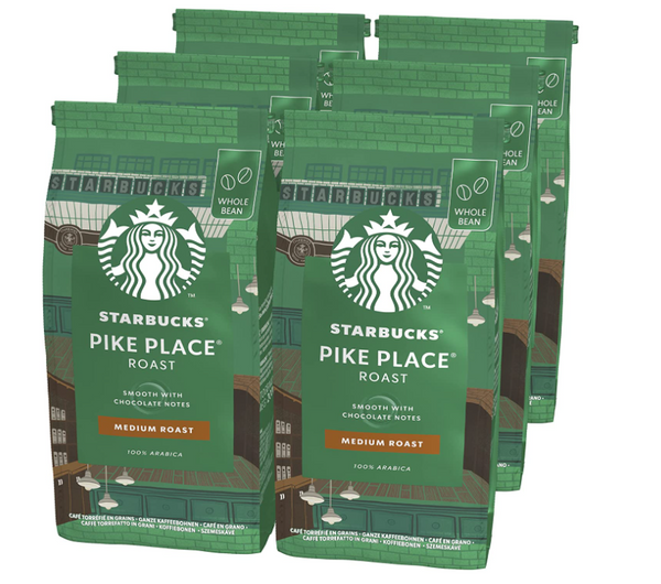 Starbucks Medium Pike Place Roast Coffee Beans, 100% Arabica, 200g - UK BUSINESS SUPPLIES
