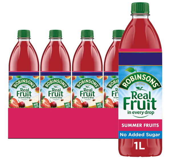 Robinsons No Added Sugar Summer Fruits Squash 1 Litre 206937 - UK BUSINESS SUPPLIES