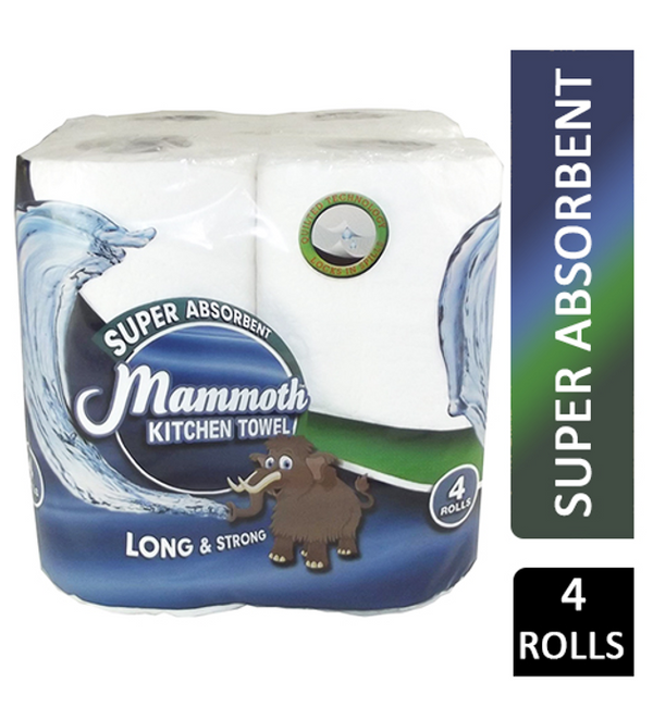 Mammoth Kitchen Paper Towel 4 Pack - UK BUSINESS SUPPLIES