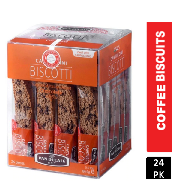 Pan Ducale Chocolate Chip Cantuccini Biscotti 24 x 36g - UK BUSINESS SUPPLIES
