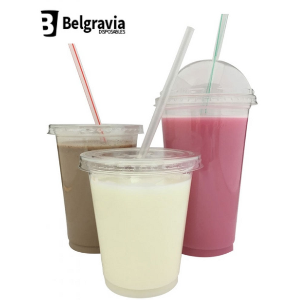 Belgravia Large 20oz Plastic Smoothie Cups - UK BUSINESS SUPPLIES