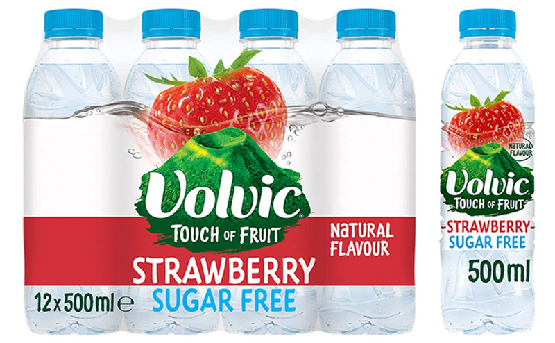 Volvic Touch of Fruit Strawberry Fruit Water 500ml (Pack of 12) 122440 - UK BUSINESS SUPPLIES