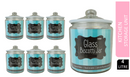 Zodiac Blue Glass Biscotti Jar 4 Litre - UK BUSINESS SUPPLIES
