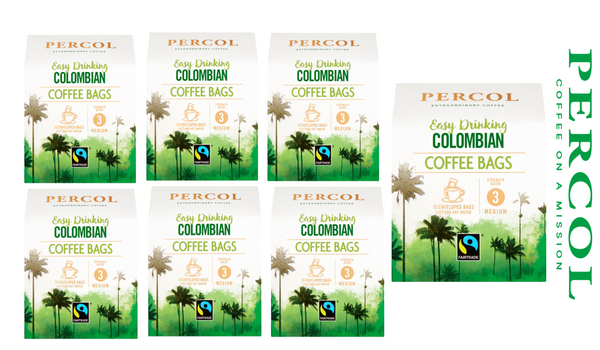 Percol Colombian Coffee Bags 8g Pack 10s - UK BUSINESS SUPPLIES