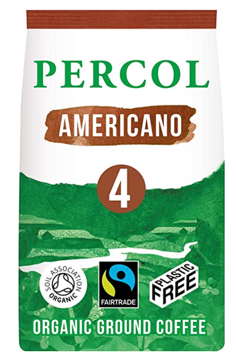 Percol Fairtrade All Day Americano Ground Coffee 200g - UK BUSINESS SUPPLIES