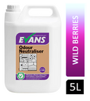 Evans Vanodine Odour Neutraliser 5 Litre, Wild Berries. - UK BUSINESS SUPPLIES