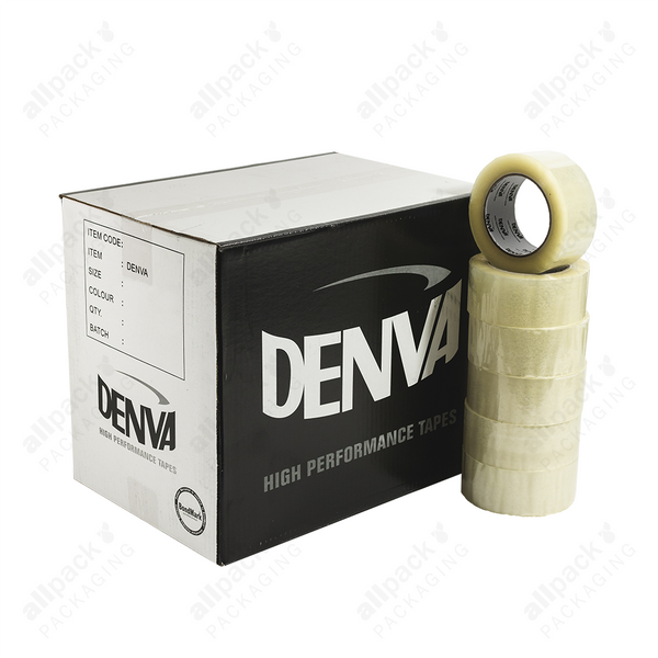 Denva Quality Clear Packaging/Performance Tape 48mm x 66m - UK BUSINESS SUPPLIES