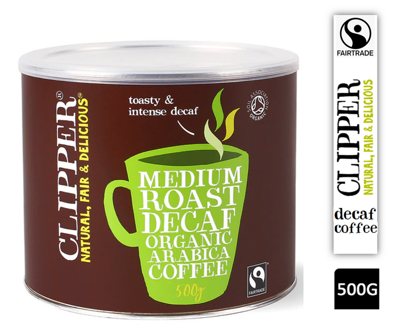 Clipper Fairtrade Arabica Organic Decaf Coffee 500g - UK BUSINESS SUPPLIES