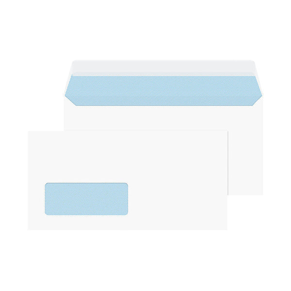 Blake PurelyEveryday Dl 100gsm Peel & Seal White Window Envelopes (Pack of 50) - UK BUSINESS SUPPLIES