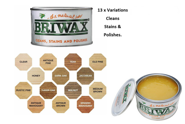 Briwax Original Wax Furniture Polish Cleaner Restorer 400ml {CLEAR} - UK BUSINESS SUPPLIES