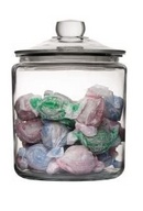 Zodiac Blue Glass Biscotti Jar 4 Litre - UK BUSINESS SUPPLIES