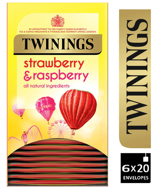 Twinings Strawberry & Raspberry Tea 20's - UK BUSINESS SUPPLIES