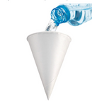 Belgravia Branded 4oz Water Drinking Cone Cup White ACPACC04 - UK BUSINESS SUPPLIES