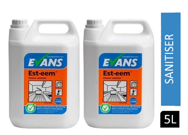 Evans Vanodine Est-eem Cleaner Sanitiser 5 Litre - UK BUSINESS SUPPLIES