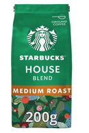 Starbucks Medium House Blend Ground Filter Coffee, 100% Arabica, 200g - UK BUSINESS SUPPLIES