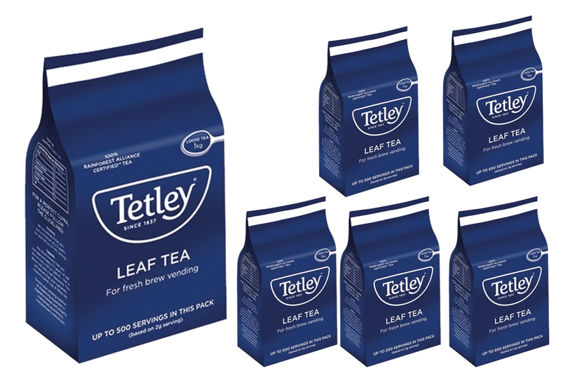 Tetley Leaf Vending Tea 6 x 1kg [Full Case} - UK BUSINESS SUPPLIES