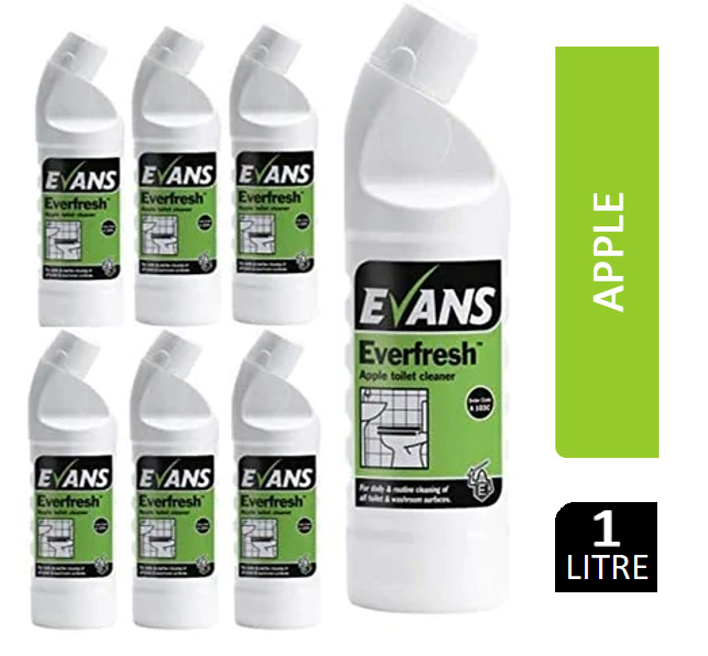 Evans Vanodine Everfresh Apple Toilet Cleaner 1 Litre - UK BUSINESS SUPPLIES