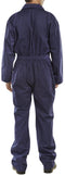 Beeswift Workwear 100% Cotton  Navy Boiler Suit {CDBSN} - UK BUSINESS SUPPLIES