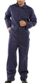 Beeswift Workwear 100% Cotton  Navy Boiler Suit {CDBSN} - UK BUSINESS SUPPLIES