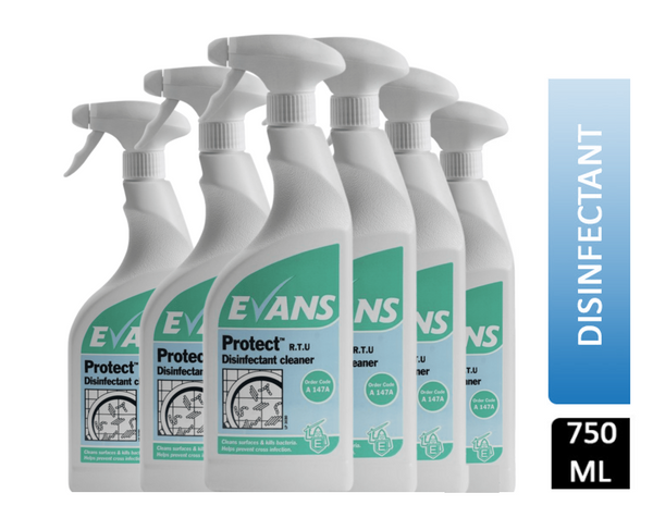 Evans Protect Ready-to-Use Disinfectant 750ml - UK BUSINESS SUPPLIES