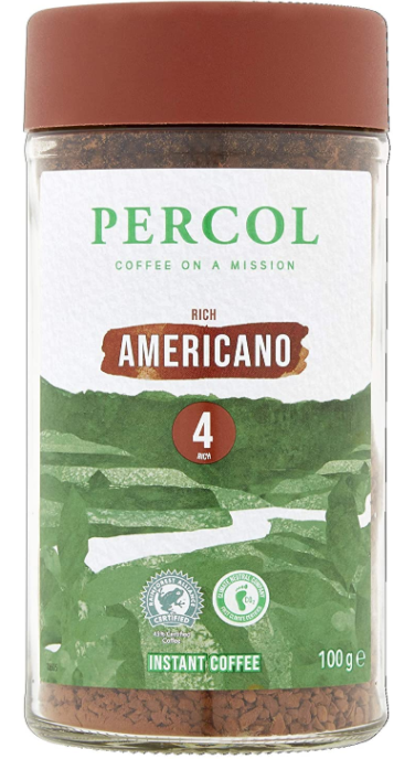Percol All Day Americano Instant Coffee 100g - UK BUSINESS SUPPLIES