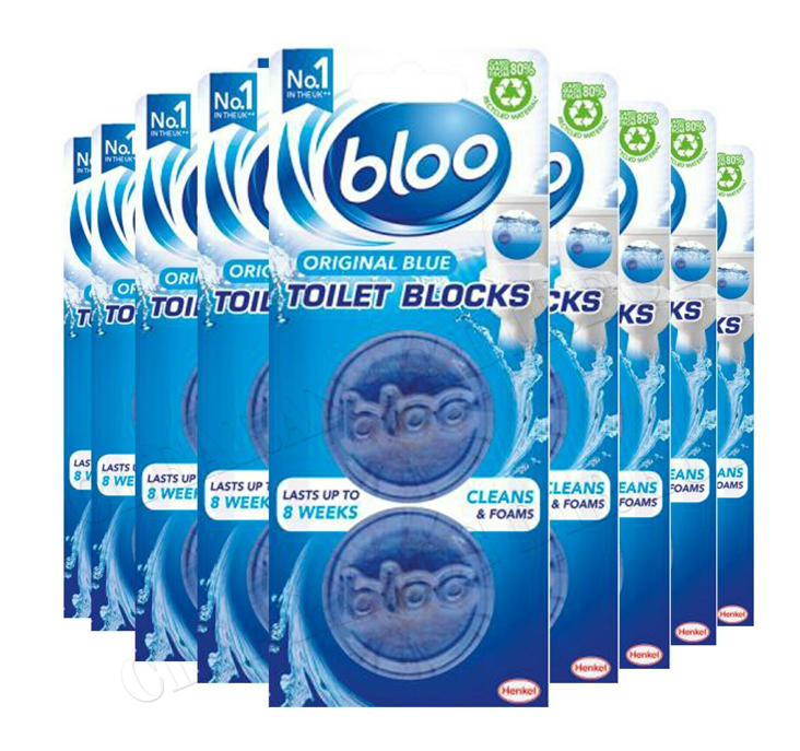 Bloo In Cistern Toilet Block Original Blue 2x38g - UK BUSINESS SUPPLIES