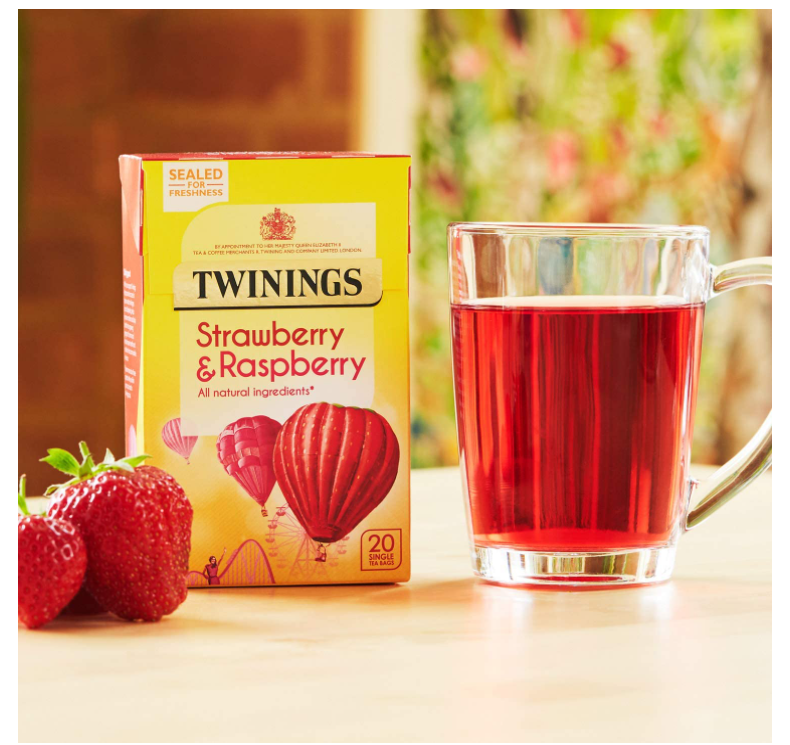 Twinings Strawberry & Raspberry Tea 20's - UK BUSINESS SUPPLIES