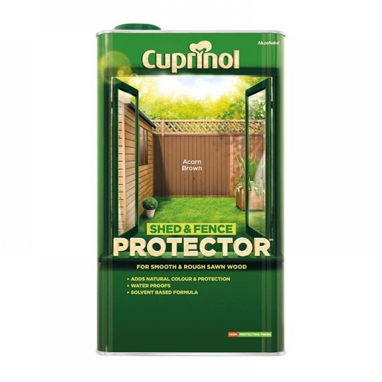 Cuprinol Shed and Fence Protector ACORN BROWN 5 Litre - UK BUSINESS SUPPLIES