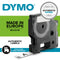 Dymo D1 Tape for Electronic Labelmakers 9mmx7m Black on White Code 40913 - UK BUSINESS SUPPLIES
