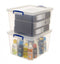 Really Useful Clear Plastic (Nestable) Storage Box 33.5 Litre - UK BUSINESS SUPPLIES