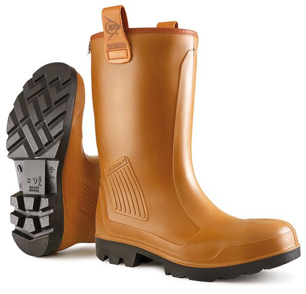 Dunlop Purofort Rigair Lined Brown ALL SIZES Boots - UK BUSINESS SUPPLIES