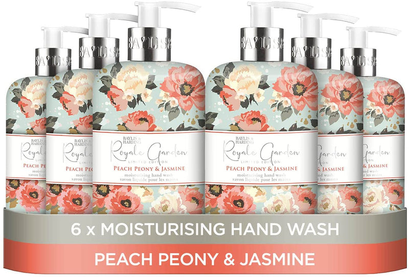 Baylis & Harding Peach Peony Hand Wash 500ml - UK BUSINESS SUPPLIES